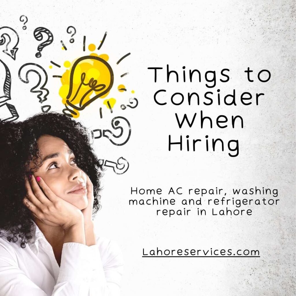 Top 5 Things to Consider When Hiring a Home AC service - Lahore